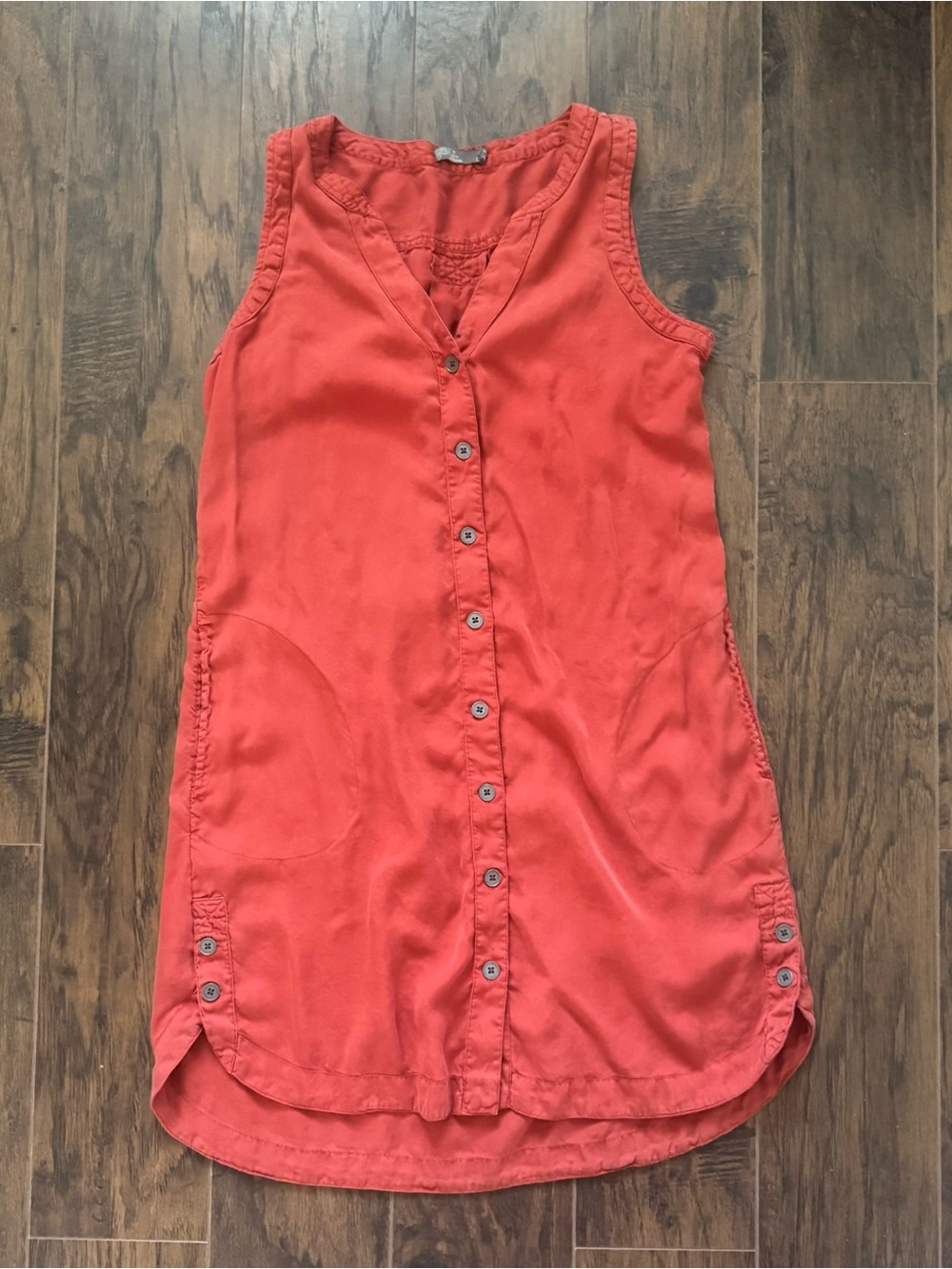 prAna Talton Sleeveless Dress Size Large Patina Red